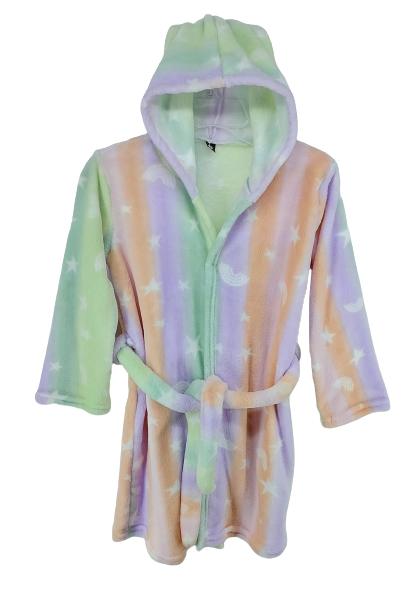Girls Star/ Rainbow Hooded Gown 1-259