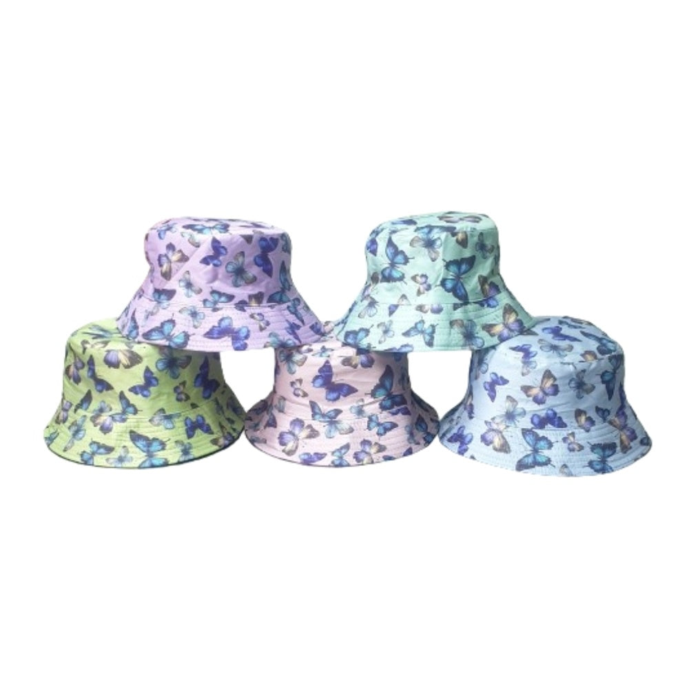 Assorted Adult Bucket Hats "Butterfly" 6 Pack (R22,50 Each) 1-311
