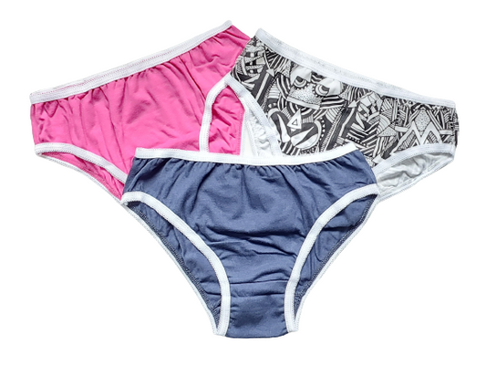 Girls Assorted 3 Pack Panties 1-237
