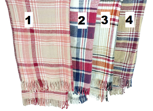 Assorted Scotch Throws 150cm X 165cm (2 or more, 5% Off) 4-75